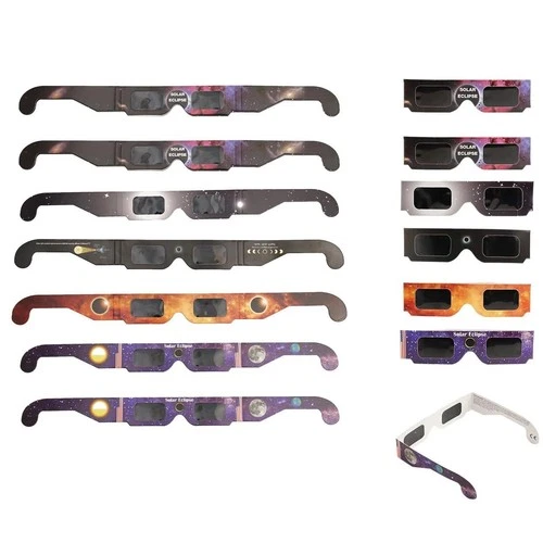10er-Pack Premium-Sonnenfinsternis-Brillen CE-zertifiziert und sicher