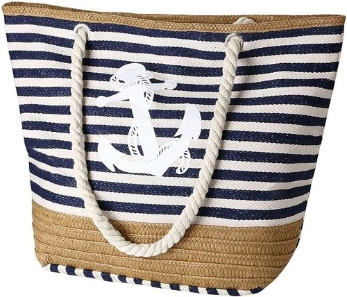 Strandtasche Wasserdicht Shopper Damen Schultertasche Blau mit Reißverschluss