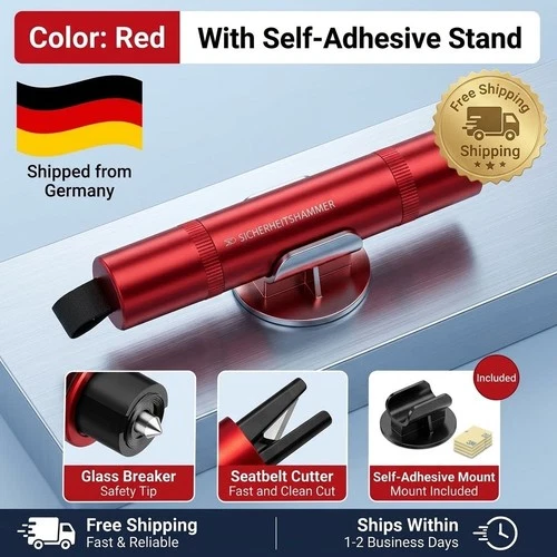 Auto Notfallhammer Gurtschneider Fensterbrecher SafePro X Safe Pro Safety First