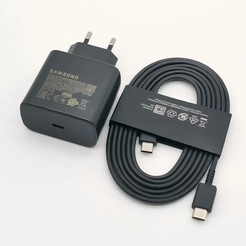 Original Samsung 45W Ladegerät USB-C Schnellladeadapter + 1,8m Kabel Galaxy S/No