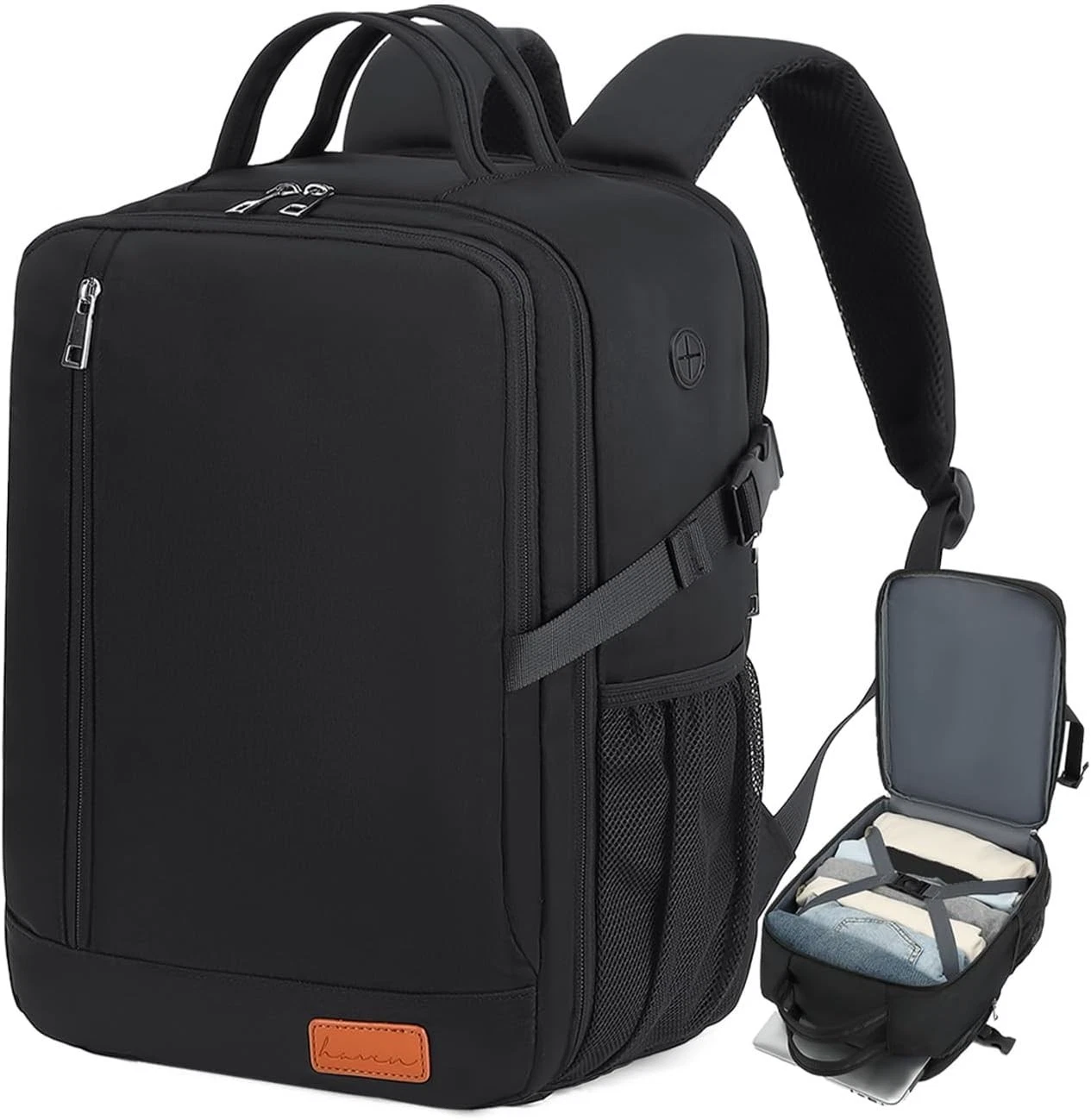 Handgepäck Rucksack 45x36x20 für Easyjet Flugzeug Reiserucksack 15.6 Zoll Laptop