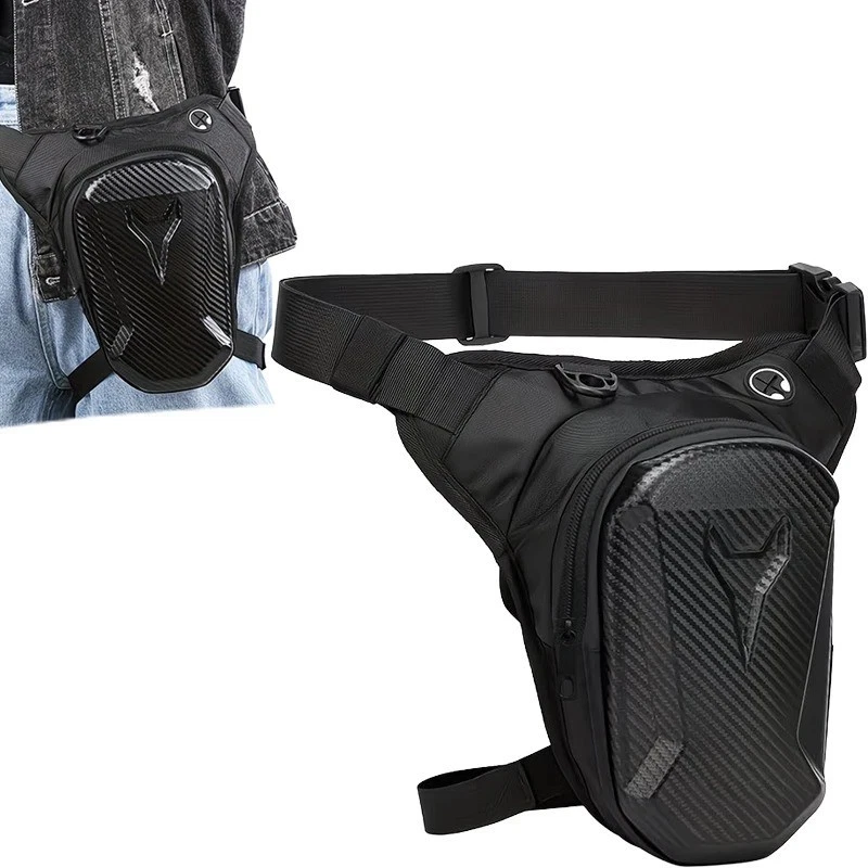 Motorrad Beintasche Hüfttasche Gürteltasche Wasserdicht Herren Damen Schwarz DHL