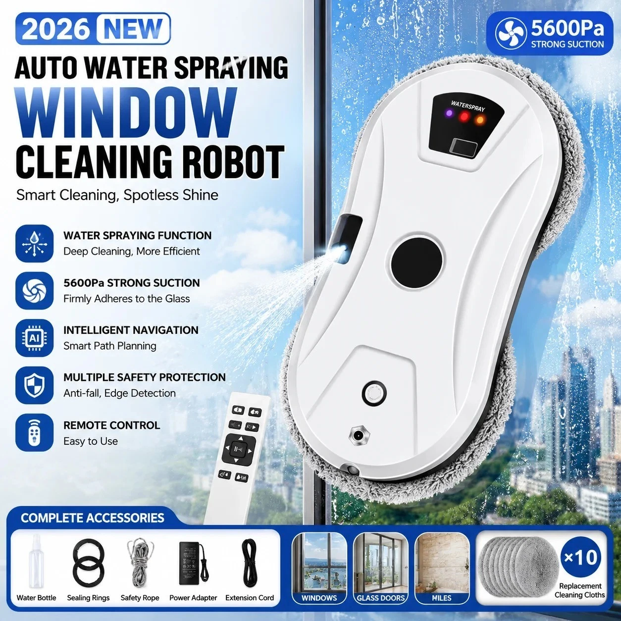 RoboClean Fensterputzroboter Fensterroboter Fensterreinigungsroboter