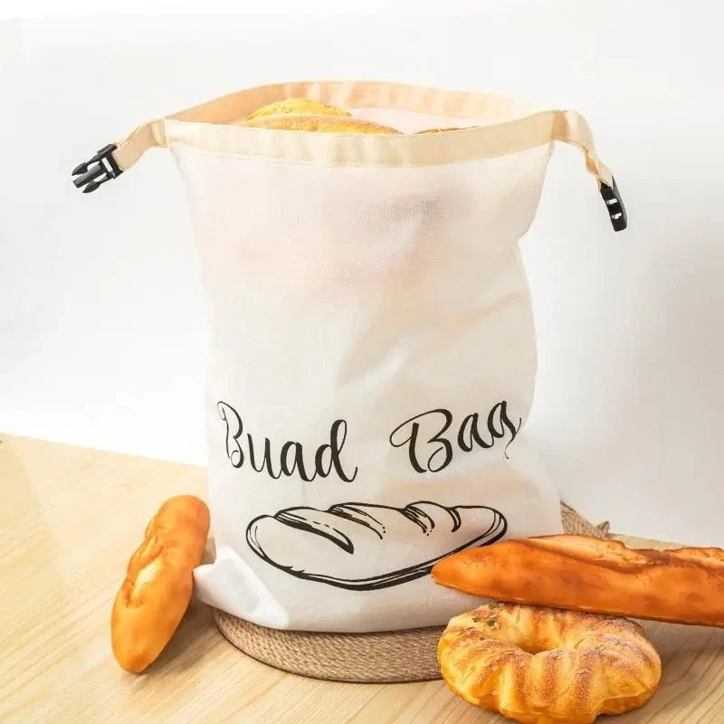 Bienenwachs-Brotbeutel mit Druckknopfverschluss, wiederverwendbarer Brotbeutel