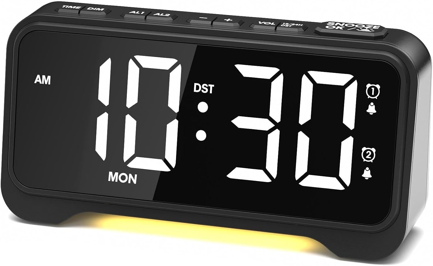 LED Wecker Digital Große Zahlen Lauter Wecker mit Stromanschluss