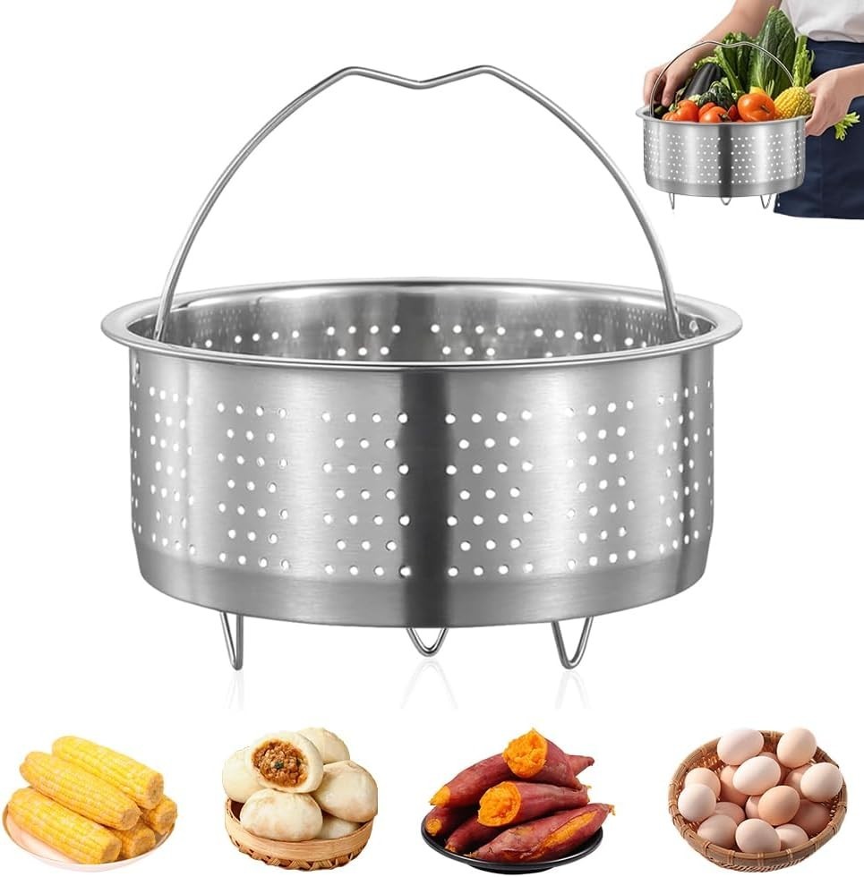 Dämpfeinsatz Edelstahl 304, 17,5 cm – für Töpfe & Schnellkochtöpfe