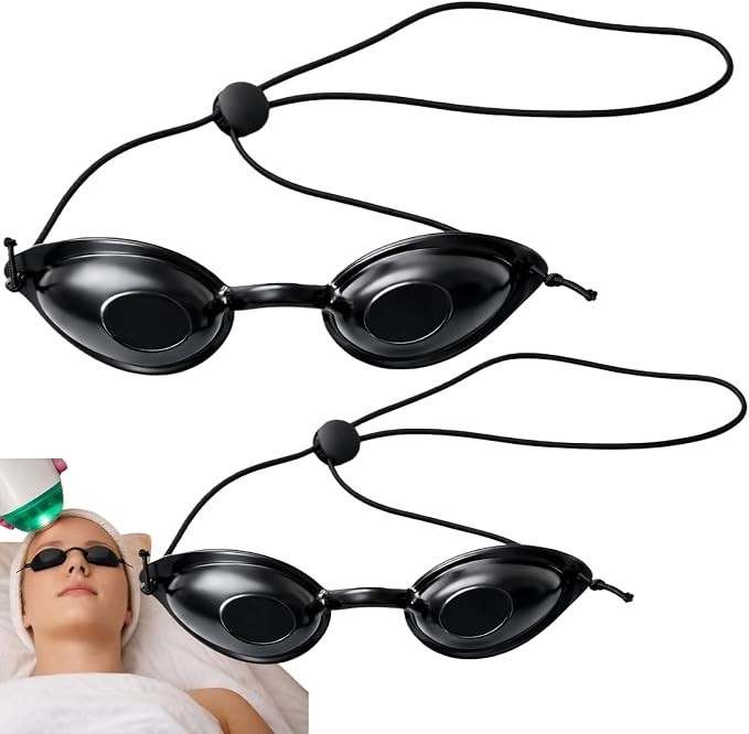 2 Stück Infrarot Schutzbrille für Solarium &amp; Rotlichtlampe Ergonomische S