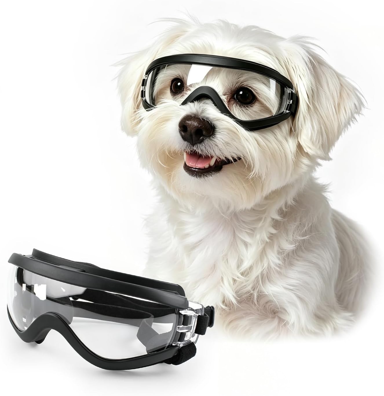 Hundebrille S UV-Schutz Schutzbrille für kleine Hunde Verstellbar Outdoor